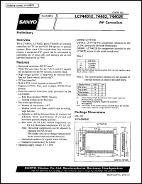 datasheet for LC74401E by SANYO Electric Co., Ltd.