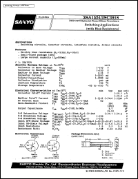 datasheet for 2SA1524 by SANYO Electric Co., Ltd.