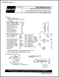 datasheet for 2SA1683 by SANYO Electric Co., Ltd.