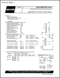datasheet for 2SA1685 by SANYO Electric Co., Ltd.