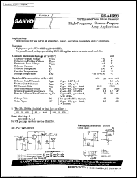 datasheet for 2SA1688 by SANYO Electric Co., Ltd.
