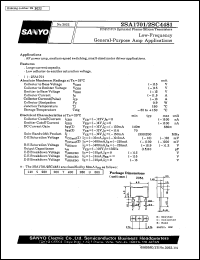 datasheet for 2SA1701 by SANYO Electric Co., Ltd.