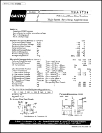datasheet for 2SA1728 by SANYO Electric Co., Ltd.
