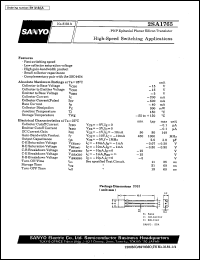 datasheet for 2SA1765 by SANYO Electric Co., Ltd.