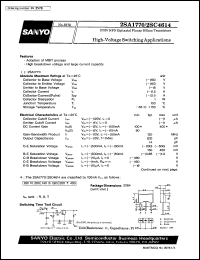 datasheet for 2SA1770 by SANYO Electric Co., Ltd.