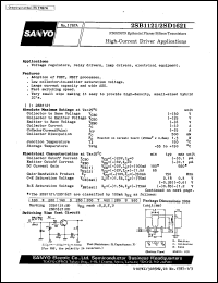 datasheet for 2SD1621 by SANYO Electric Co., Ltd.