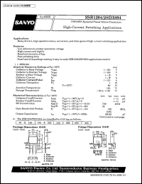 datasheet for 2SD1804 by SANYO Electric Co., Ltd.