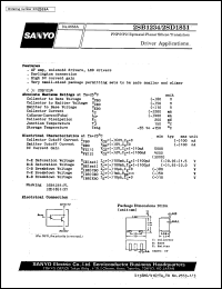 datasheet for 2SD1851 by SANYO Electric Co., Ltd.