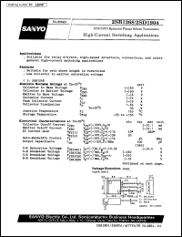 datasheet for 2SB1268 by SANYO Electric Co., Ltd.