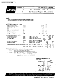datasheet for 2SB815 by SANYO Electric Co., Ltd.