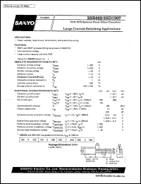 datasheet for 2SB892 by SANYO Electric Co., Ltd.