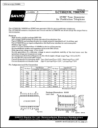 datasheet for LC7365NM by SANYO Electric Co., Ltd.