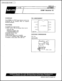 datasheet for LC73860 by SANYO Electric Co., Ltd.