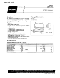 datasheet for LC7387M by SANYO Electric Co., Ltd.