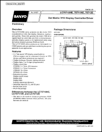 datasheet for LC75710NE by SANYO Electric Co., Ltd.