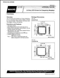 datasheet for LC75741E by SANYO Electric Co., Ltd.