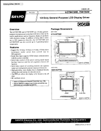 datasheet for LC75873NE by SANYO Electric Co., Ltd.
