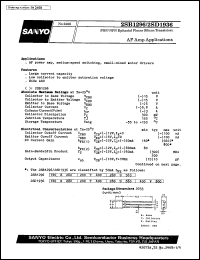 datasheet for 2SD1936 by SANYO Electric Co., Ltd.