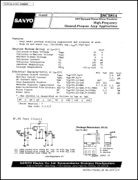 datasheet for 2SC2814 by SANYO Electric Co., Ltd.