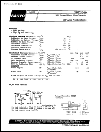 datasheet for 2SC3000 by SANYO Electric Co., Ltd.