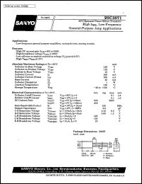 datasheet for 2SC3071 by SANYO Electric Co., Ltd.