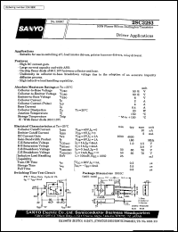 datasheet for 2SC3293 by SANYO Electric Co., Ltd.