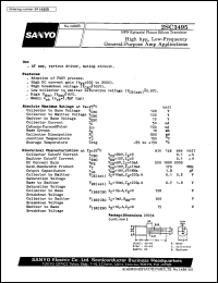 datasheet for 2SC3495 by SANYO Electric Co., Ltd.