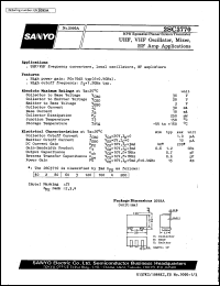 datasheet for 2SC3770 by SANYO Electric Co., Ltd.