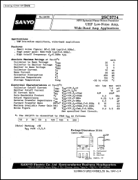 datasheet for 2SC3774 by SANYO Electric Co., Ltd.