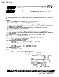 datasheet for LC7364J by SANYO Electric Co., Ltd.