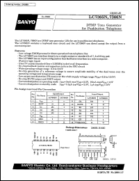 datasheet for LC7365N by SANYO Electric Co., Ltd.
