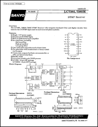 datasheet for LC7385M by SANYO Electric Co., Ltd.