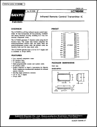 datasheet for LC7464M by SANYO Electric Co., Ltd.
