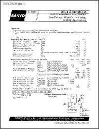 datasheet for 2SB1118 by SANYO Electric Co., Ltd.