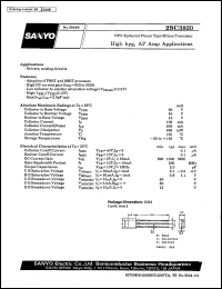 datasheet for 2SC3820 by SANYO Electric Co., Ltd.