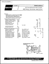 datasheet for 2SC4031 by SANYO Electric Co., Ltd.