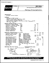 datasheet for 2SC4204 by SANYO Electric Co., Ltd.