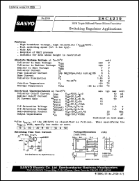 datasheet for 2SC4219 by SANYO Electric Co., Ltd.