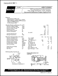 datasheet for 2SC4293 by SANYO Electric Co., Ltd.