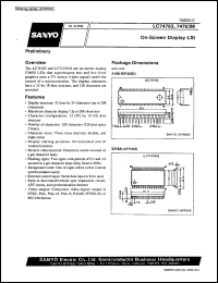 datasheet for LC74763 by SANYO Electric Co., Ltd.