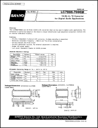 datasheet for LC7886M by SANYO Electric Co., Ltd.