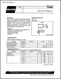 datasheet for LC8992 by SANYO Electric Co., Ltd.