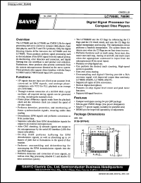 datasheet for LC7869E by SANYO Electric Co., Ltd.
