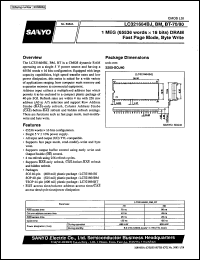 datasheet for LC321664BJ-70 by SANYO Electric Co., Ltd.