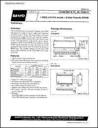 datasheet for LC338128P-70 by SANYO Electric Co., Ltd.