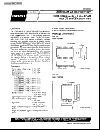 datasheet for LC35256AM-10LV by SANYO Electric Co., Ltd.