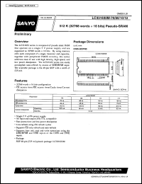 datasheet for LC331632M-10 by SANYO Electric Co., Ltd.