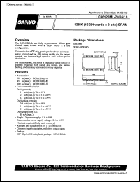 datasheet for LC36128ML-70 by SANYO Electric Co., Ltd.