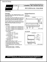 datasheet for LC36256AL-70W by SANYO Electric Co., Ltd.