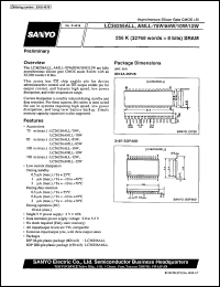 datasheet for LC36256ALL-70W by SANYO Electric Co., Ltd.